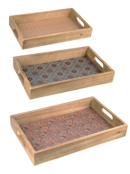 Vintage Patterns - Nesting Trays