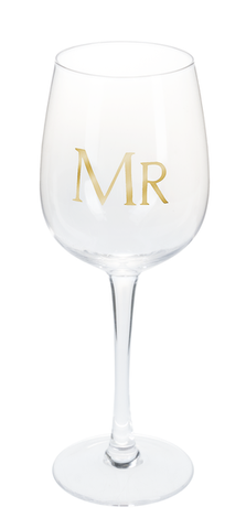 "Mr" Stemmed Wine Glass