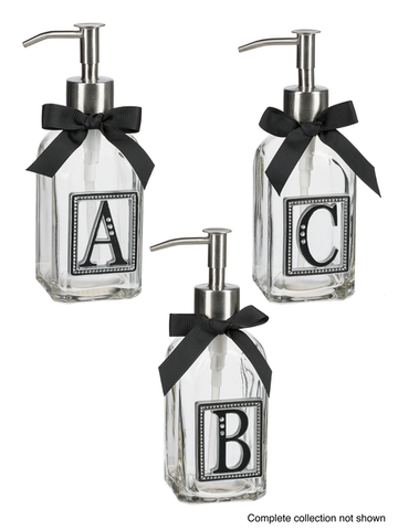 Monogram Soap/Lotion Dispensers