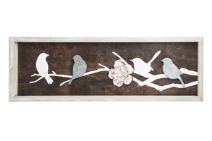 Birds and Flower Wall Plaque
