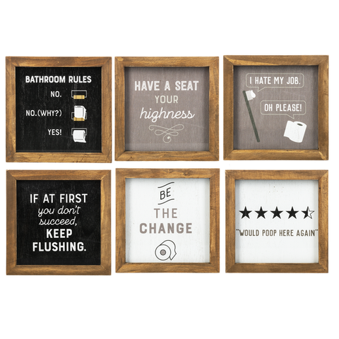 Potty Talk Framed Plaques