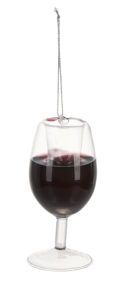 Merry Merlot Wine Glass Ornament