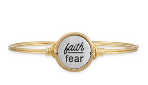 Luca + Danni Faith Over Fear Bangle Bracelet