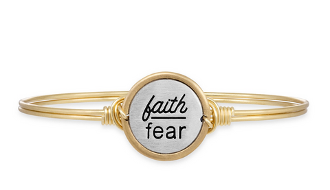Luca + Danni Faith Over Fear Bangle Bracelet