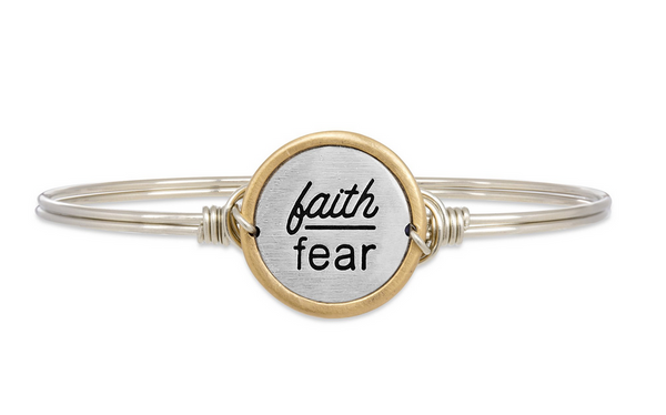 Luca + Danni Faith Over Fear Bangle Bracelet