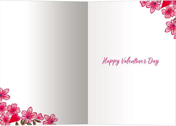 I Love You Floral Valentine's Day Card