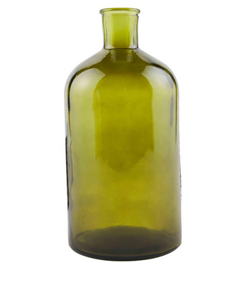 Green Glass Bottle Vases