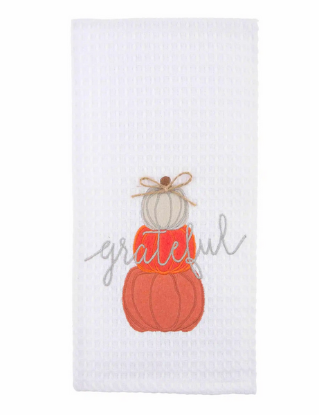 Grateful Embroidered Towel