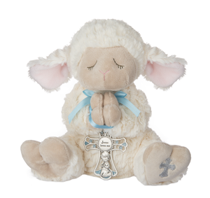 Serenity Lamb w/ Crib Cross - Boy