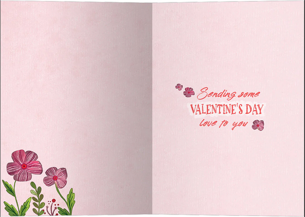 Love Flowers Valentine's Day Card