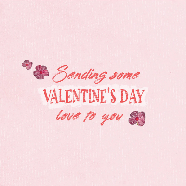 Love Flowers Valentine's Day Card