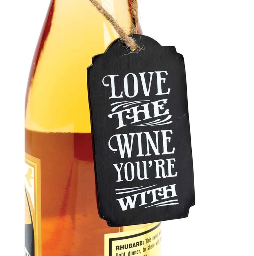 Decorative Wine Bottle Tag Love The Whine You'Re With