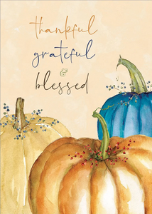 Thankful Pumpkins Thanksgiving Card