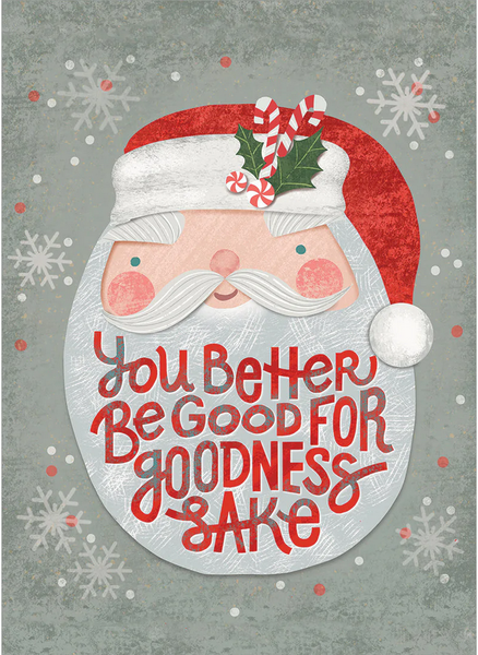 Santa Be Good Christmas Card