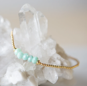 Lily Stretch Bracelet-Amazonite