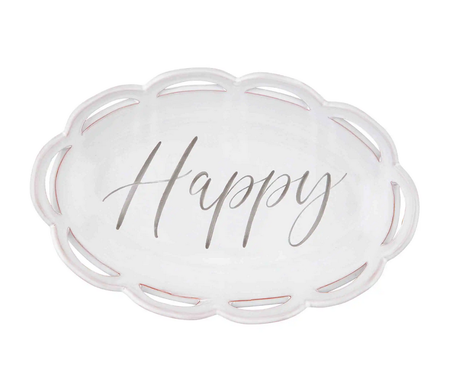 Scalloped Happy Bowl