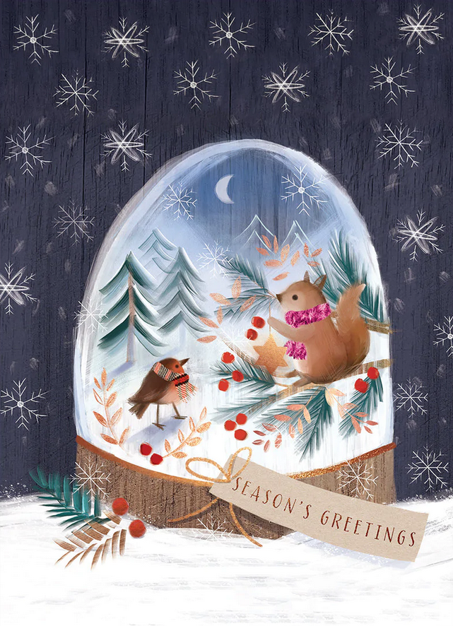 Sweet Snowglobe Christmas Card