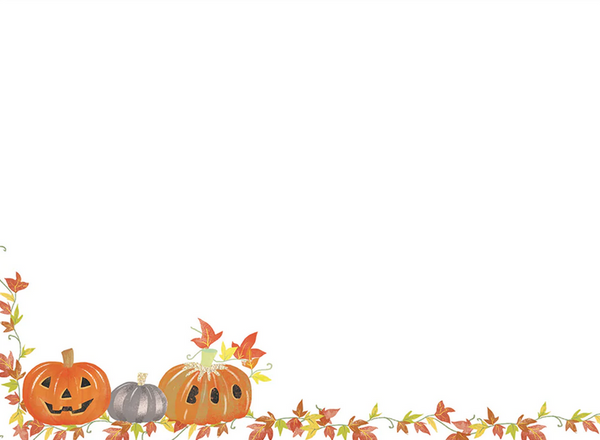 Spiders and Pumpkins Halloween Card