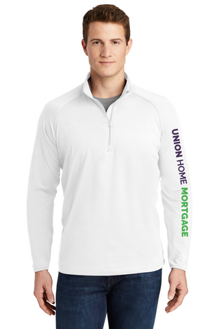 Sport-Tek® Sport-Wick® Stretch 1/4-Zip Pullover with Left Sleeve and Neck Logo