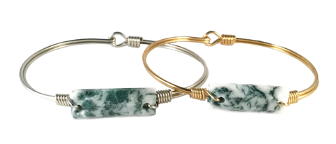 Luca + Danni Soul Food Hudson Bangle in Tree Agate