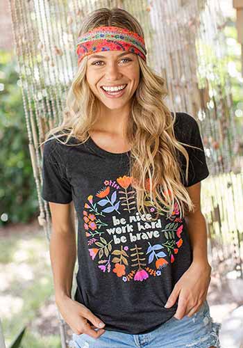 Be Nice Boho Tee