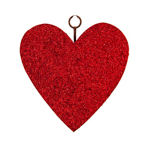 RTC Red Glitter Heart Charm