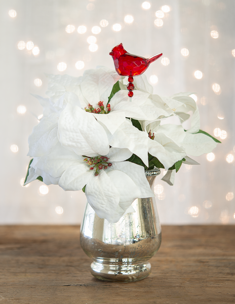 Cardinal of Comfort Floral Stake