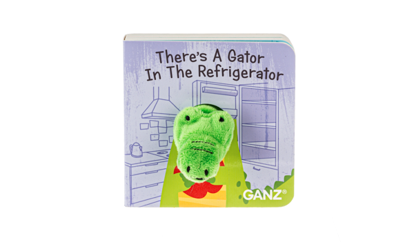 Ripples Alligator Finger Puppet Book "There's a Gator in the Refrigerator"