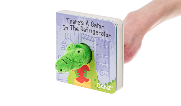 Ripples Alligator Finger Puppet Book "There's a Gator in the Refrigerator"