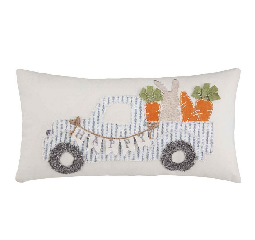 Bunny Truck Pillow