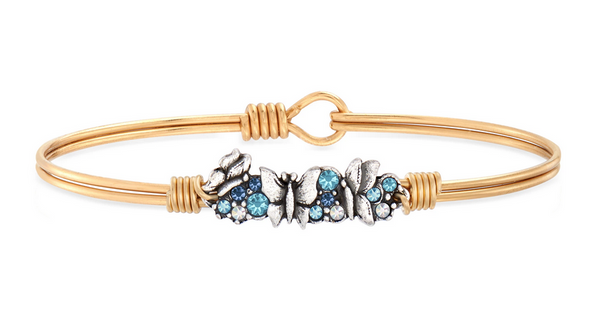 Luca + Danni Butterfly Medley Bangle Bracelet in Blue