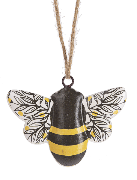 Bee with Floral Wings on Hanger