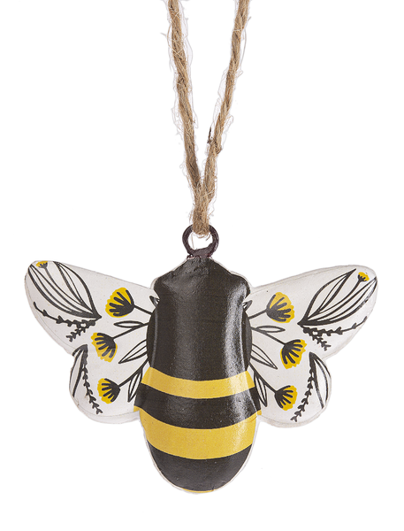 Bee with Floral Wings on Hanger