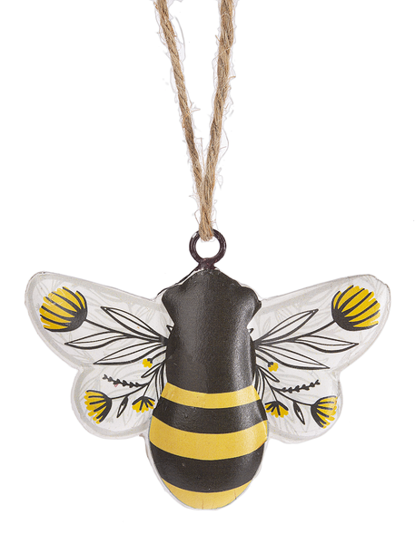 Bee with Floral Wings on Hanger