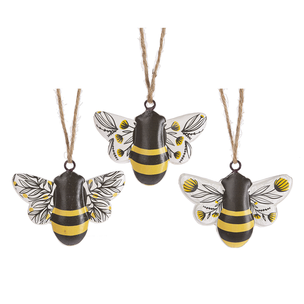Bee with Floral Wings on Hanger