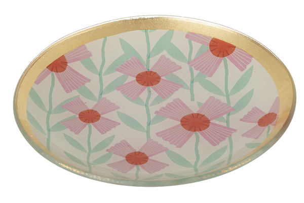 Round Flower Trinket Dish