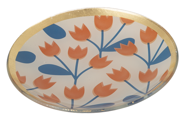 Round Flower Trinket Dish