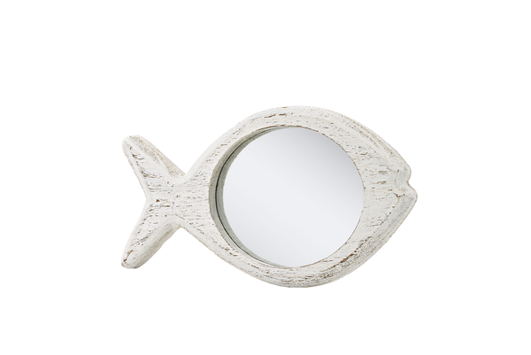 Whitewash Fish Accent Wall Mirror (3 pc. set)