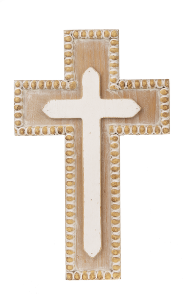 Beaded Edge Wall Cross