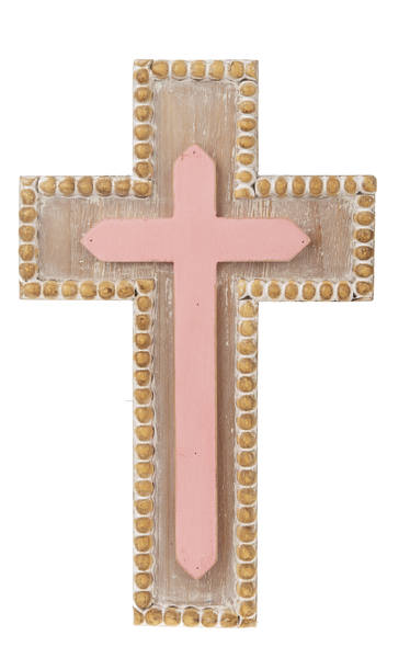 Beaded Edge Wall Cross