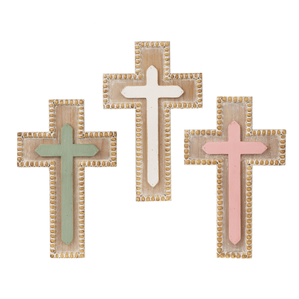 Beaded Edge Wall Cross