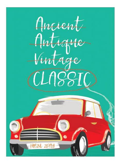 Classic Car Birthday Card