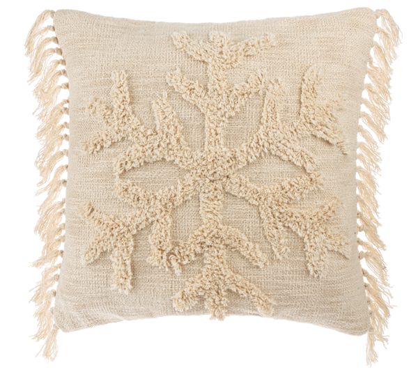 Tufted Snowflake Pillow