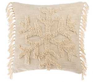 Tufted Snowflake Pillow