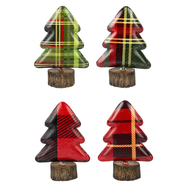 Holiday Plaid Tree on Stand