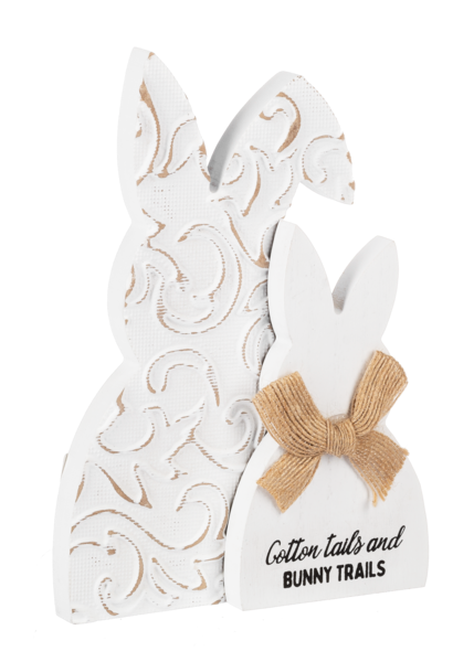 Farmhouse Bunny Sign - Cotton Tails and Bunny Trails