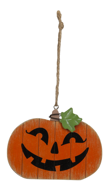 Reversible Jack-O-Lantern & Plaid Pumpkin Ornaments