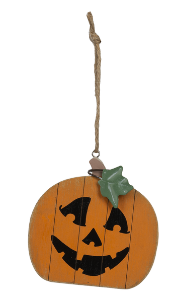 Reversible Jack-O-Lantern & Plaid Pumpkin Ornaments