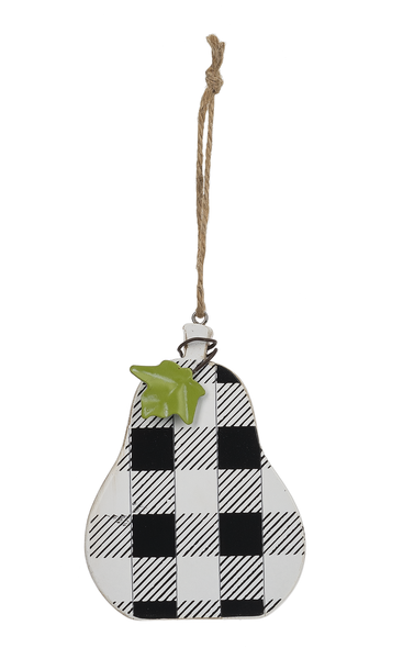 Reversible Jack-O-Lantern & Plaid Pumpkin Ornaments