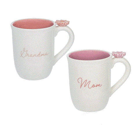 Flower Thumbrest Mugs